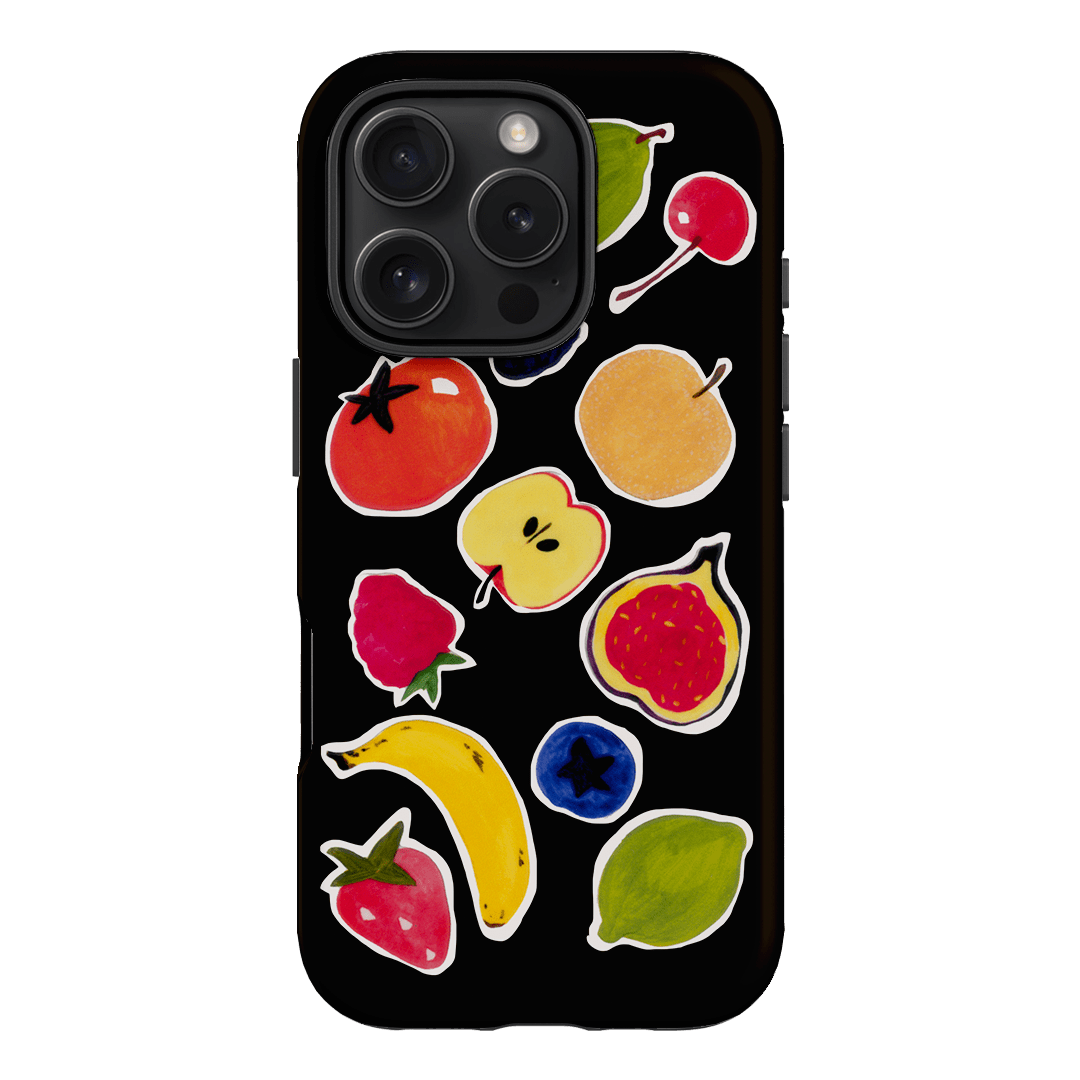 Fruit Stickers Printed Phone Cases iPhone 16 Pro / Armoured by Studio Bon - The Dairy