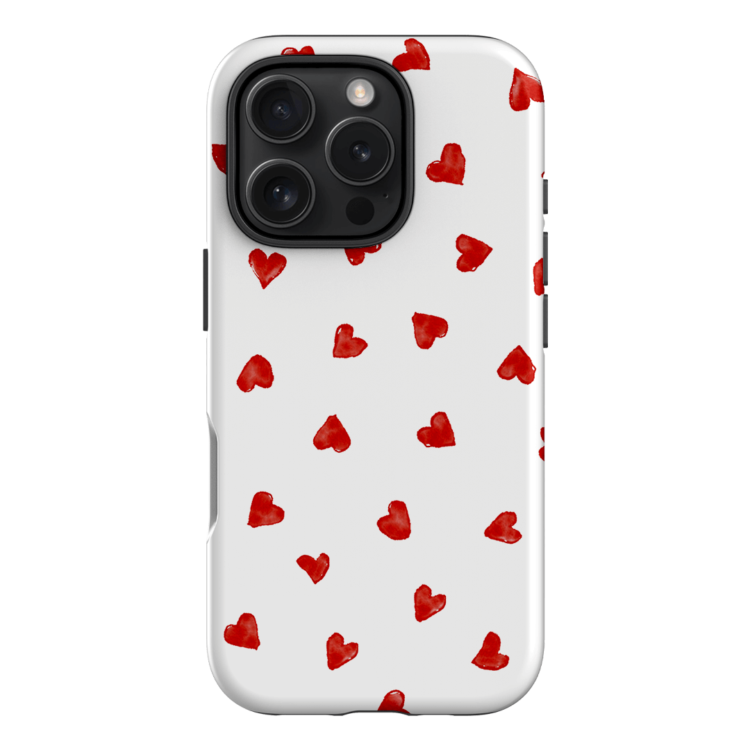 Love Hearts Printed Phone Cases iPhone 16 Pro / Armoured by Oak Meadow - The Dairy