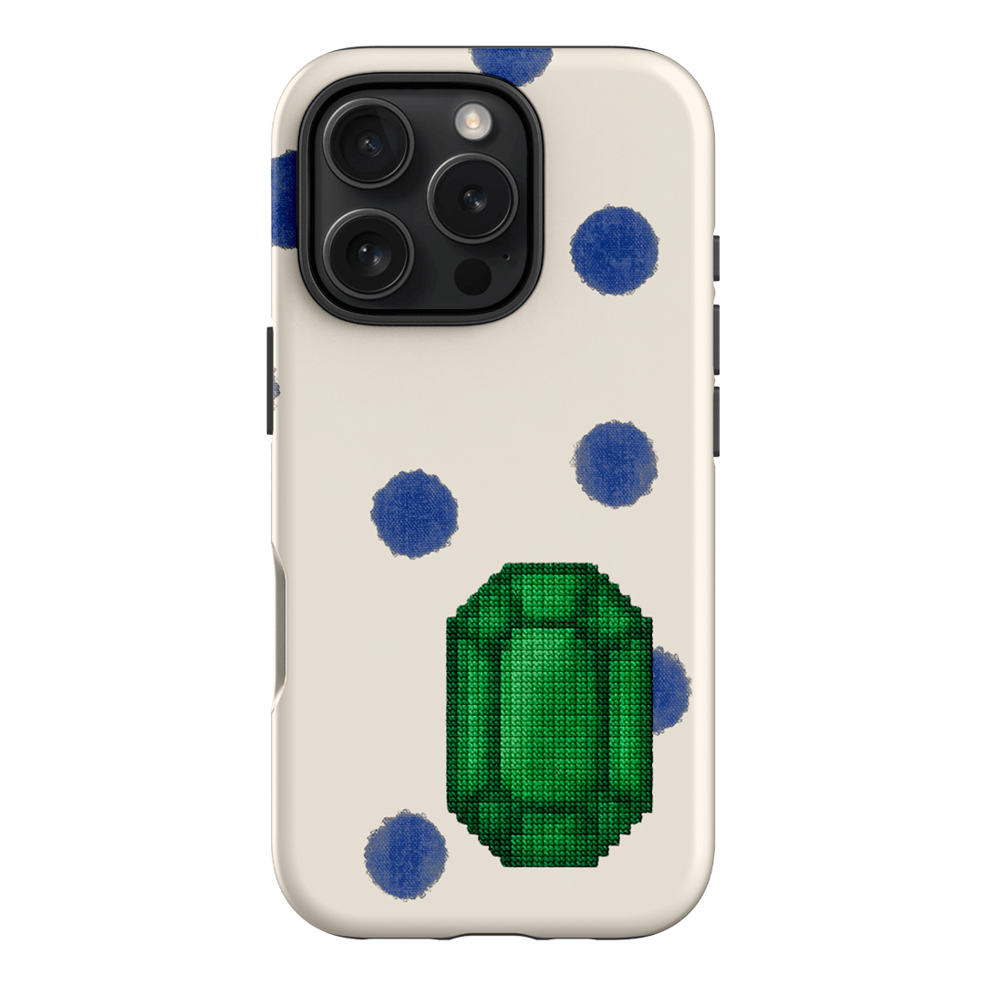 May Emerald Printed Phone Cases iPhone 16 Pro / Armoured by Joiana - The Dairy