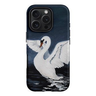 Midnight Swan Printed Phone Cases iPhone 16 Pro / Armoured by Lisa Hu - The Dairy