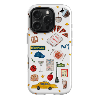 NYC White Printed Phone Cases iPhone 16 Pro / Armoured by BG. Studio - The Dairy
