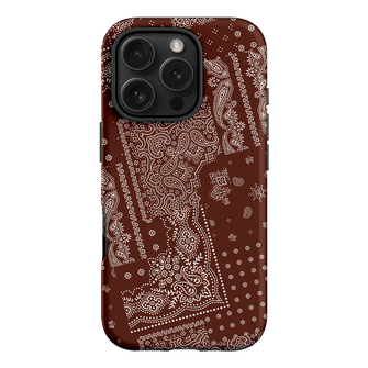 Paisley Cinnamon Printed Phone Cases iPhone 16 Pro / Armoured by The Dairy - The Dairy
