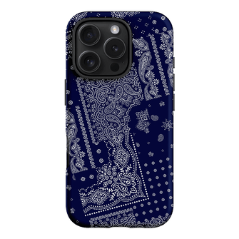Paisley Indigo Printed Phone Cases iPhone 16 Pro / Armoured by The Dairy - The Dairy