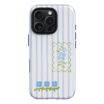 Patchwork Blue Printed Phone Cases iPhone 16 Pro / Armoured by Kayla Carr - The Dairy