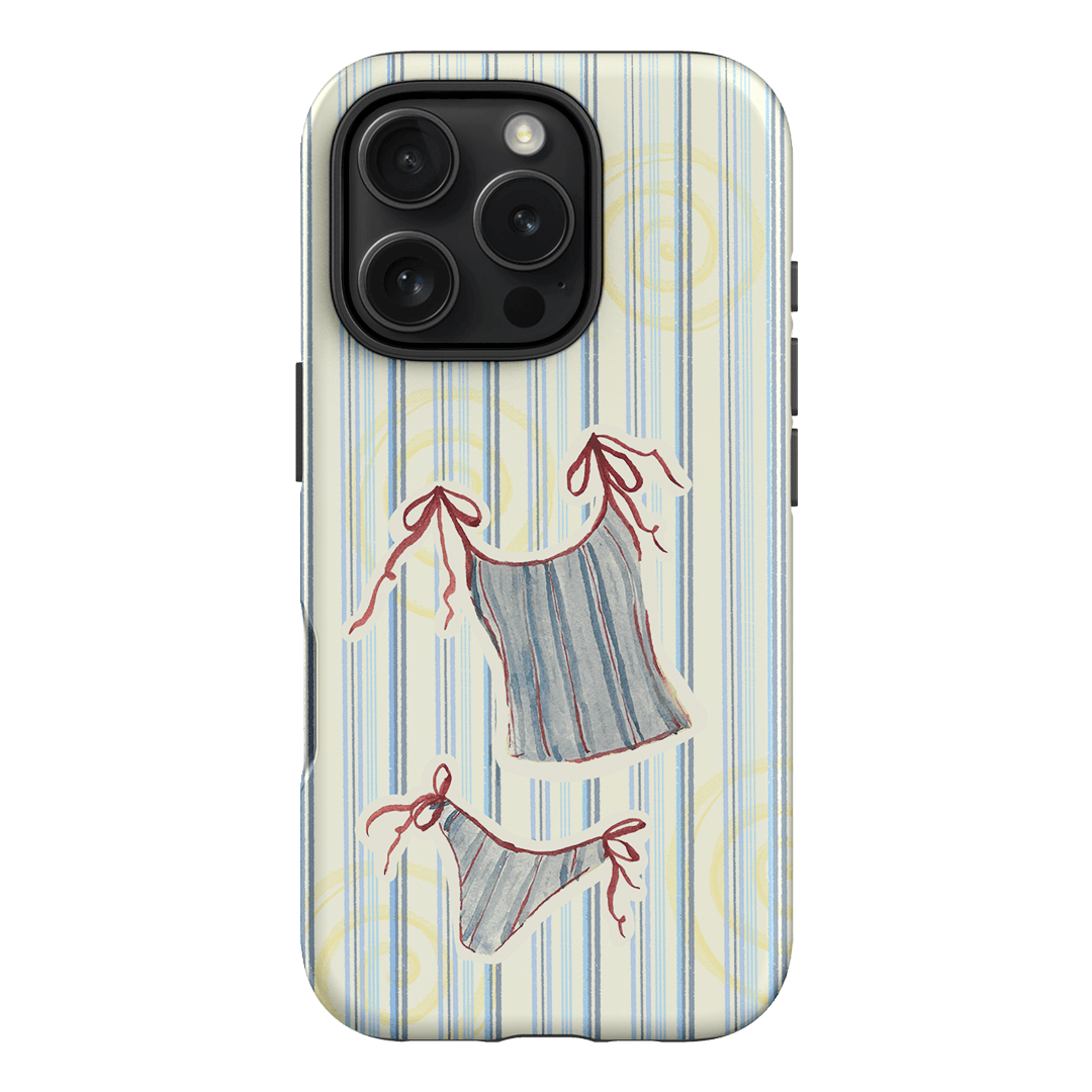 Stripe Tankini Printed Phone Cases iPhone 16 Pro / Armoured by Kayla Carr - The Dairy