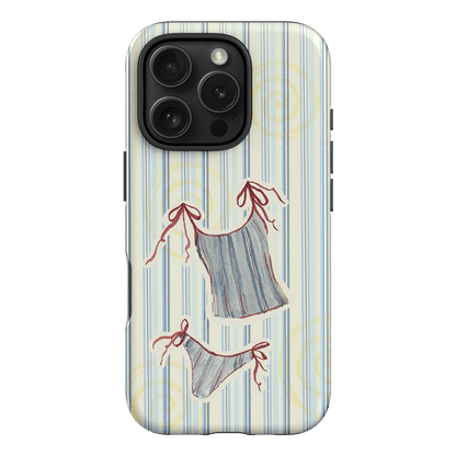 Stripe Tankini Printed Phone Cases iPhone 16 Pro / Armoured by Kayla Carr - The Dairy