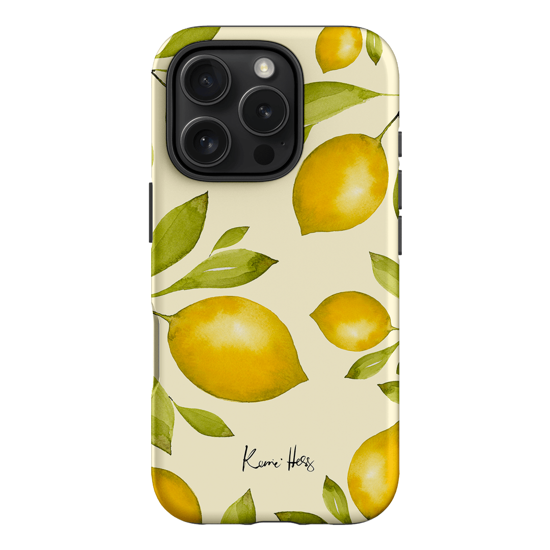 Summer Limone Printed Phone Cases iPhone 16 Pro / Armoured by Kerrie Hess - The Dairy