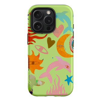Tattoos Green Printed Phone Cases iPhone 16 Pro / Armoured by Kate Eliza - The Dairy