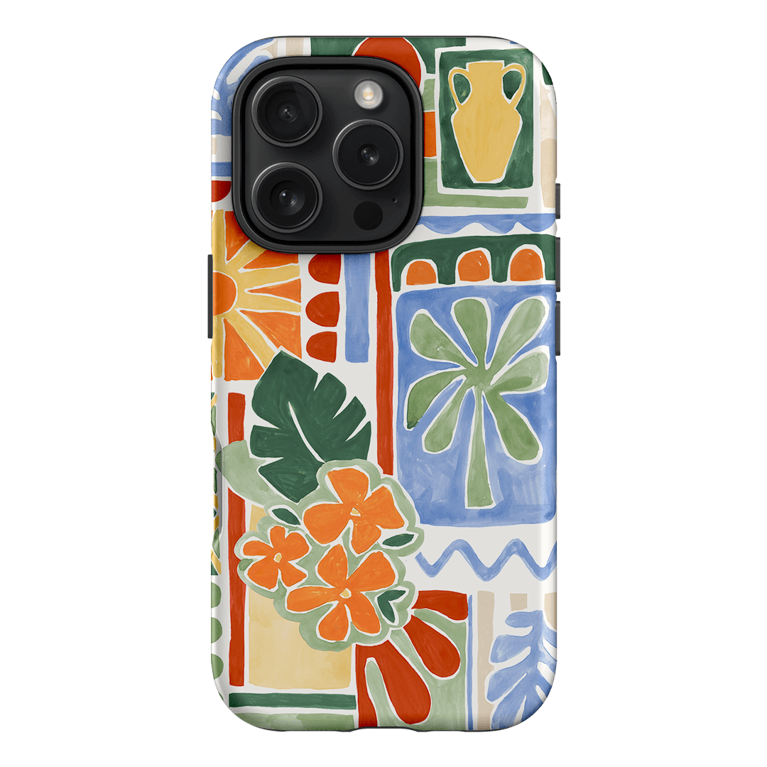 Tropicana Tile Printed Phone Cases iPhone 16 Pro / Armoured by Charlie Taylor - The Dairy