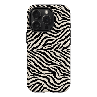 Zebra Ink Printed Phone Cases iPhone 16 Pro / Armoured by The Dairy - The Dairy