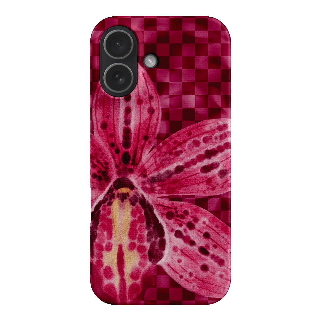 Check Orchid Printed Phone Cases iPhone 17 / Snap by Sally Hungerford - The Dairy