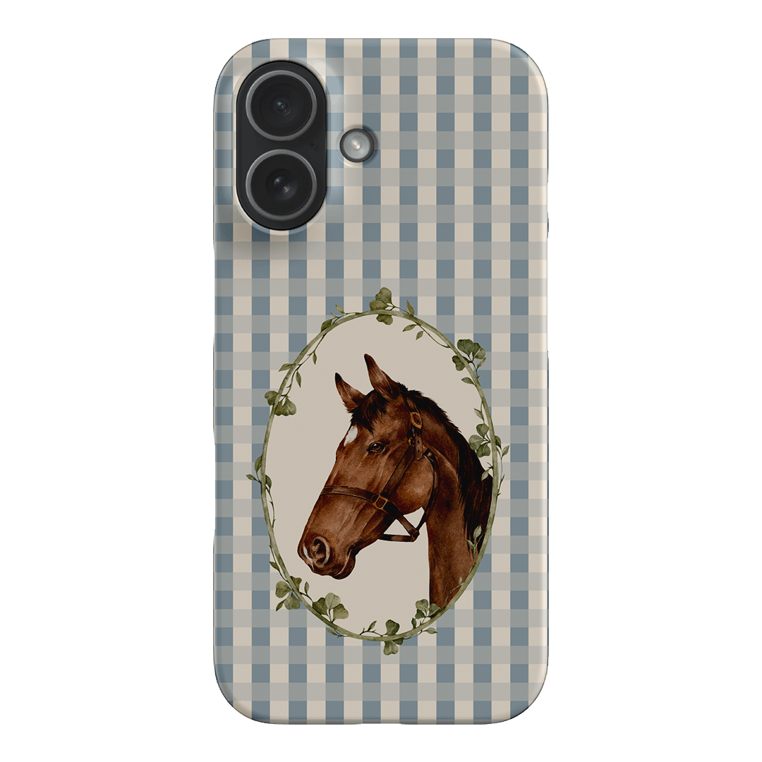 Gingham Horse Printed Phone Cases iPhone 17 / Snap by Kasiags Art - The Dairy