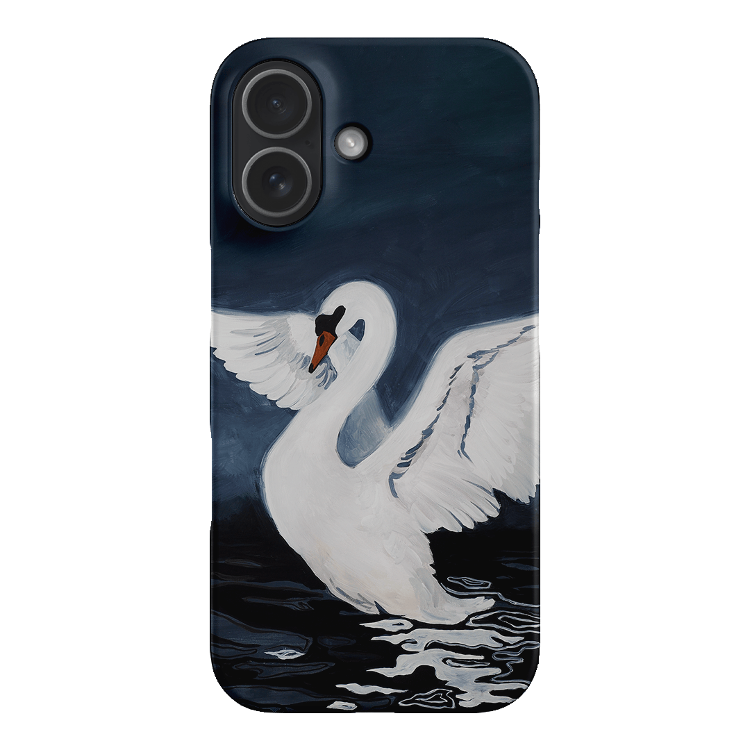Midnight Swan Printed Phone Cases iPhone 17 / Snap by Lisa Hu - The Dairy