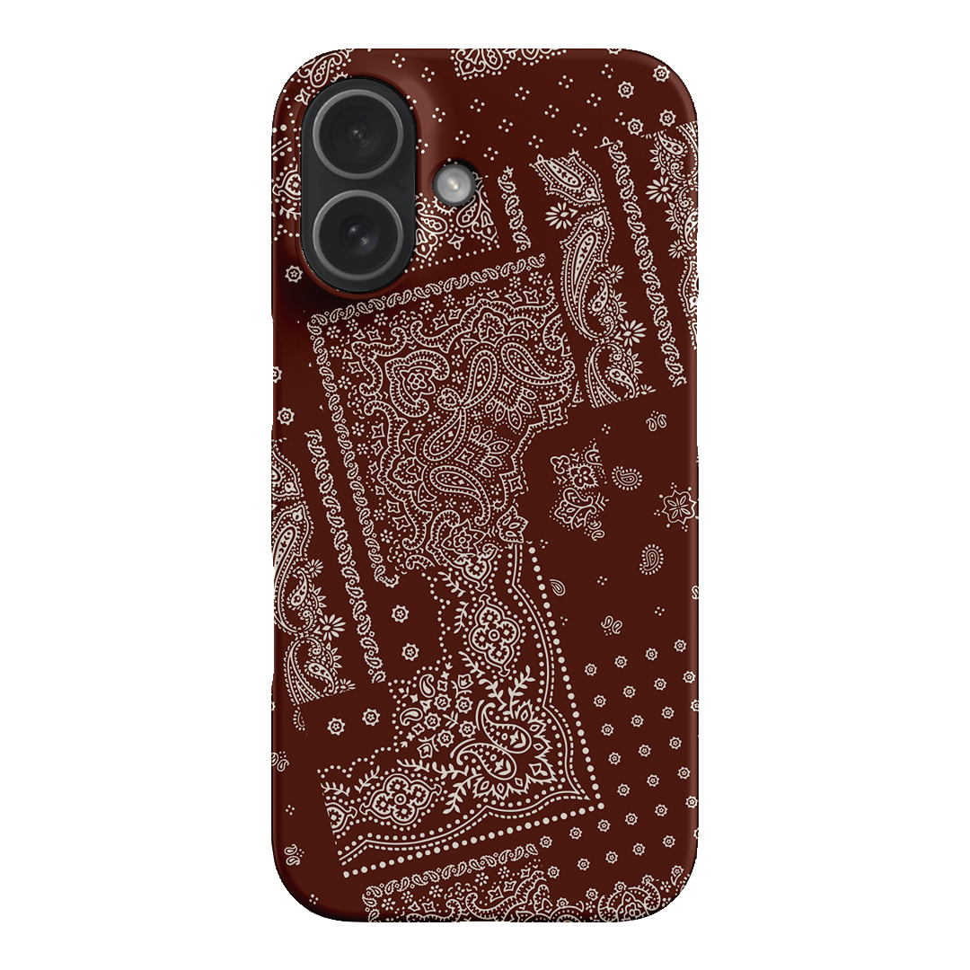 Paisley Cinnamon Printed Phone Cases iPhone 17 / Snap by The Dairy - The Dairy