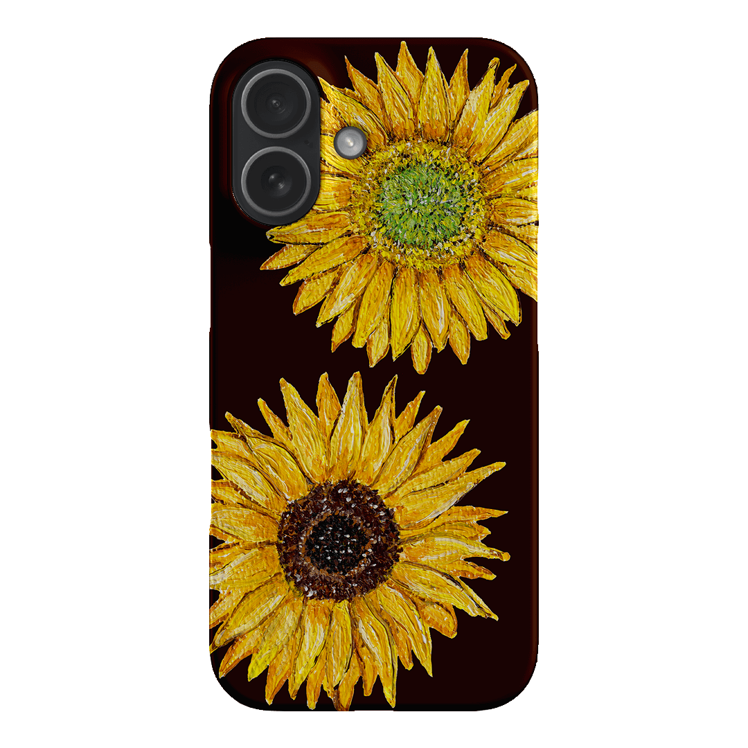 Sunflower Brown Printed Phone Cases iPhone 17 / Snap by BG. Studio - The Dairy