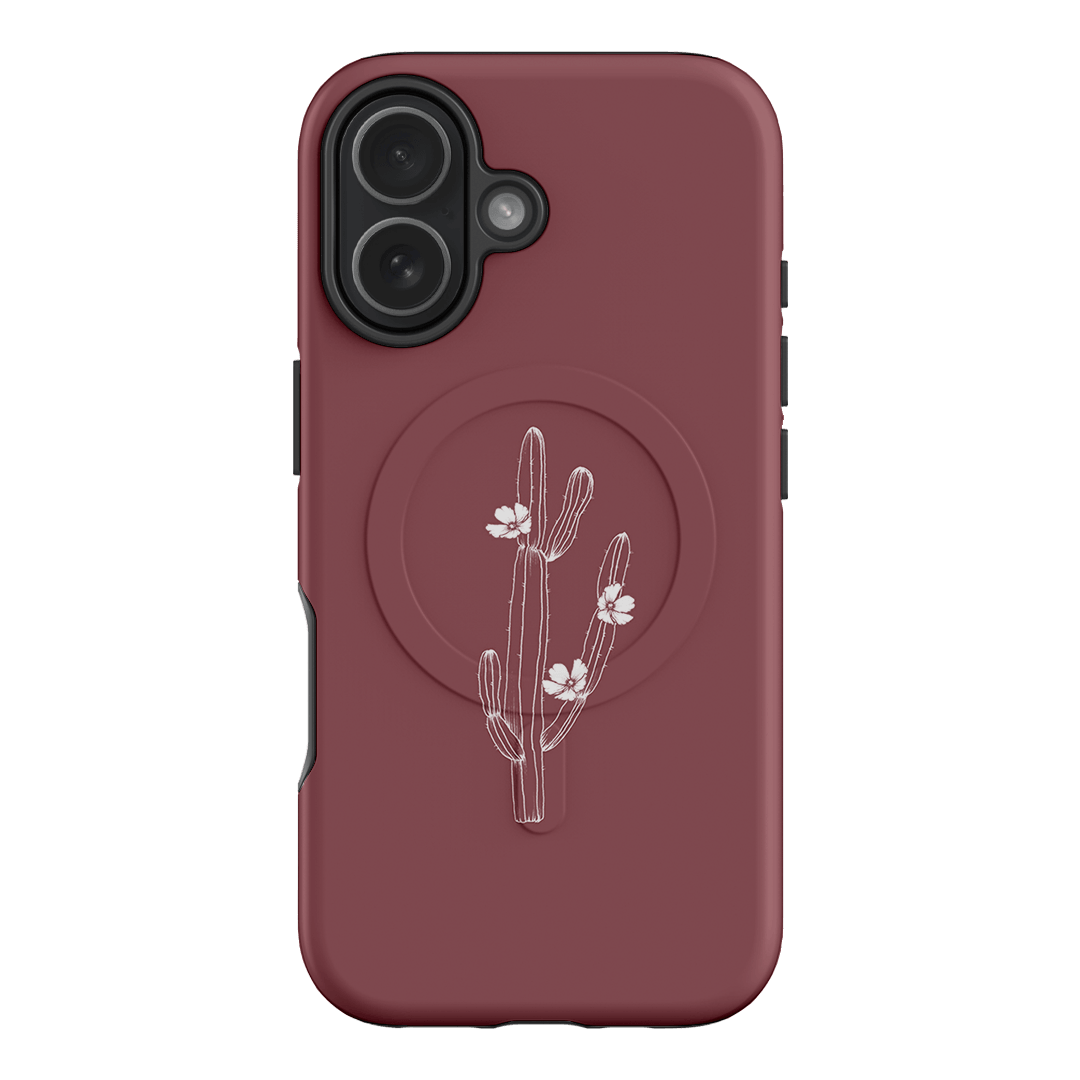 Cactus Flower Printed Phone Cases iPhone 17 / Armoured MagSafe by Typoflora - The Dairy