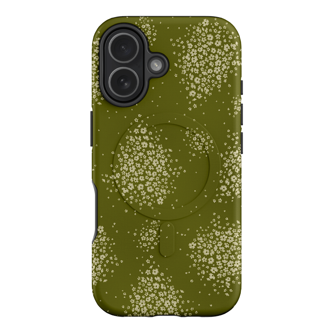 Olive Bloom Printed Phone Cases iPhone 17 / Armoured MagSafe by Veronica Tucker - The Dairy