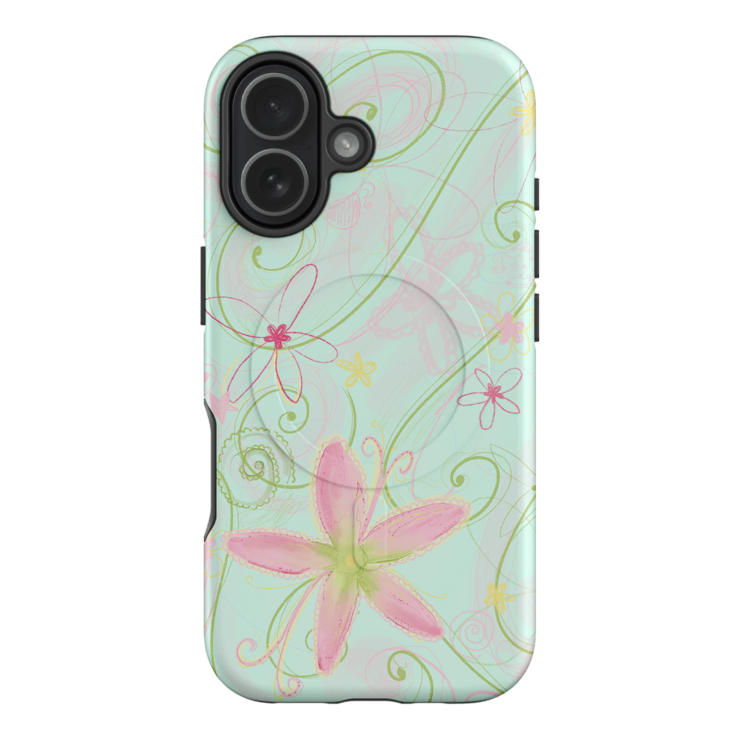 Swirl Blue Printed Phone Cases iPhone 17 / Armoured MagSafe by Kayla Carr - The Dairy