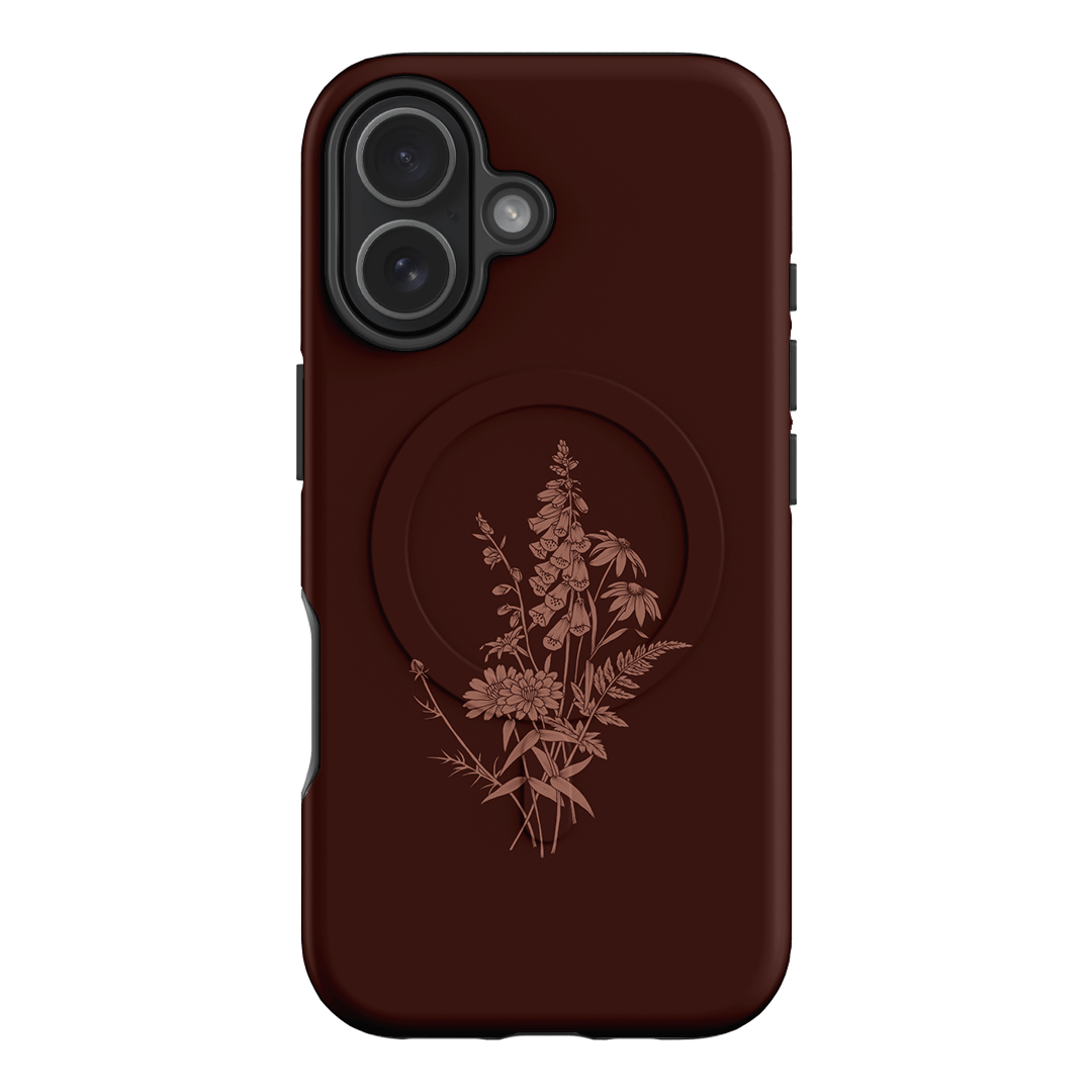 Wildflowers Mocha Printed Phone Cases iPhone 17 / Armoured MagSafe by Typoflora - The Dairy
