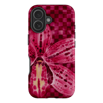 Check Orchid Printed Phone Cases iPhone 17 / Armoured by Sally Hungerford - The Dairy