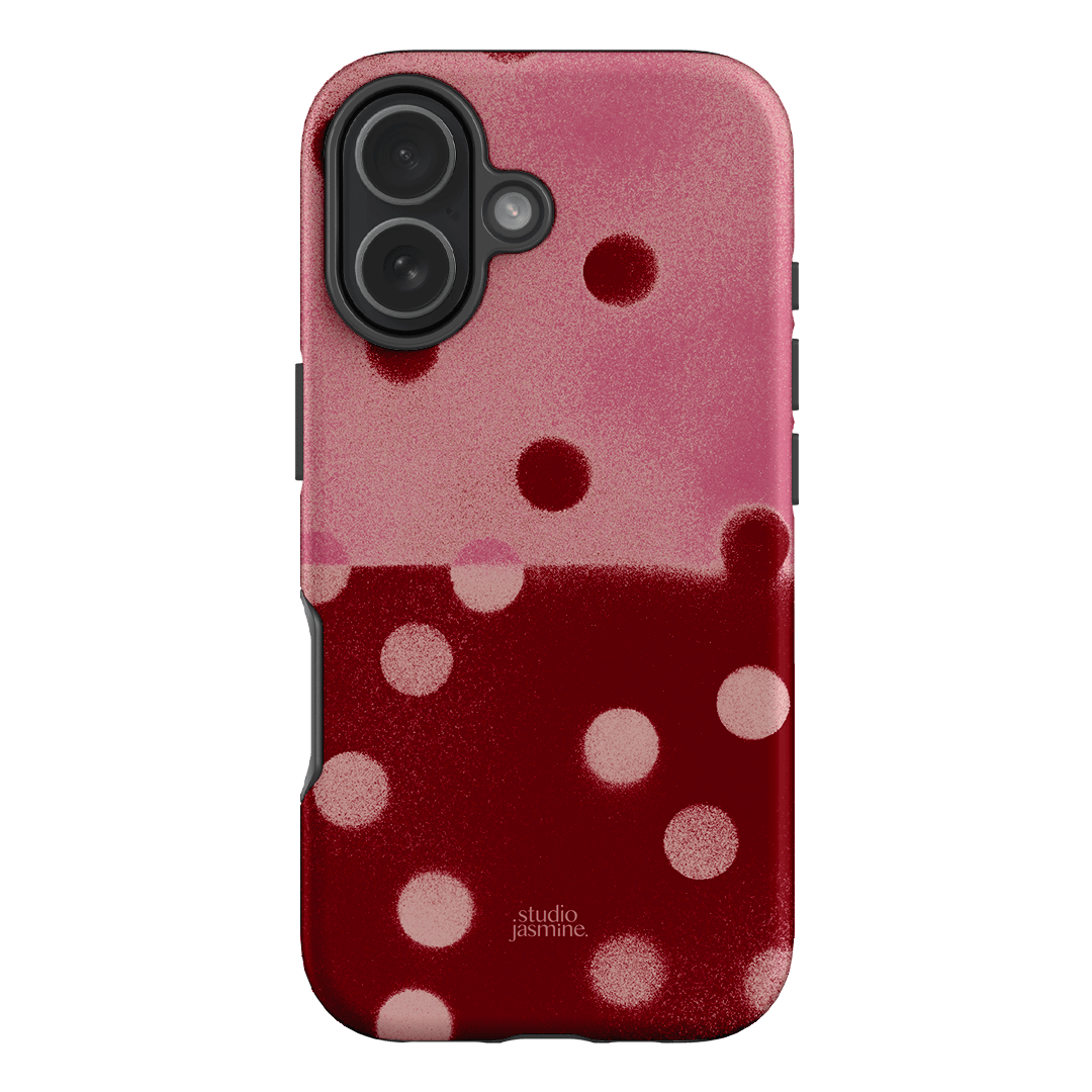 Cherry Polka Dot Printed Phone Cases iPhone 17 / Armoured by Jasmine Dowling - The Dairy