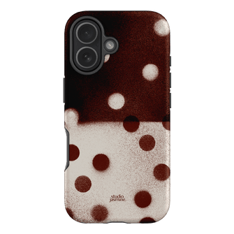 Espresso Polka Dot Printed Phone Cases iPhone 17 / Armoured by Jasmine Dowling - The Dairy