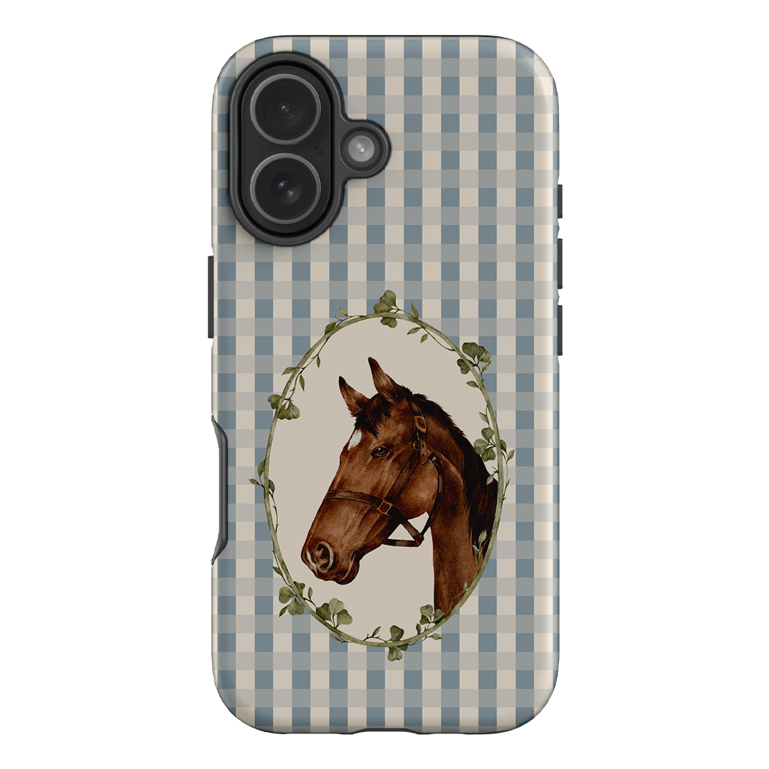 Gingham Horse Printed Phone Cases iPhone 17 / Armoured by Kasiags Art - The Dairy