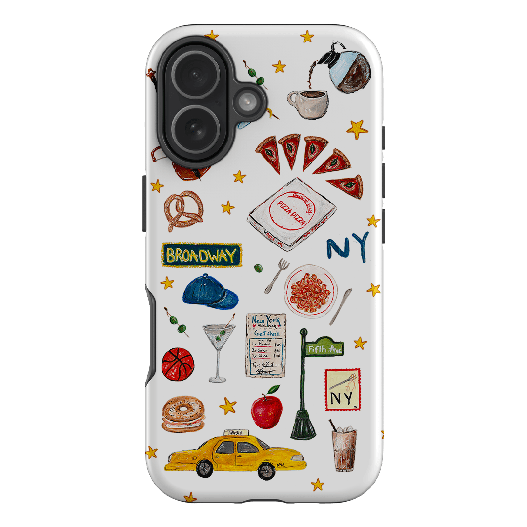 NYC White Printed Phone Cases iPhone 17 / Armoured by BG. Studio - The Dairy