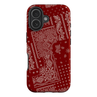 Paisley Crimson Printed Phone Cases iPhone 17 / Armoured by The Dairy - The Dairy