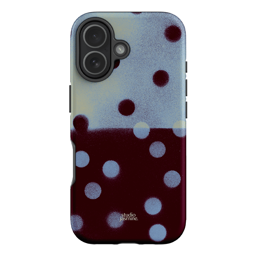 Plum Polka Dot Printed Phone Cases iPhone 17 / Armoured by Jasmine Dowling - The Dairy
