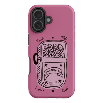 Sardine Social Pink Printed Phone Cases iPhone 17 / Armoured by The Dairy - The Dairy