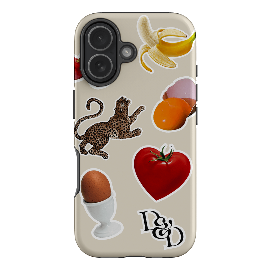 Sunday Stickers Cream Printed Phone Cases iPhone 17 / Armoured by Desmond & Dempsey - The Dairy