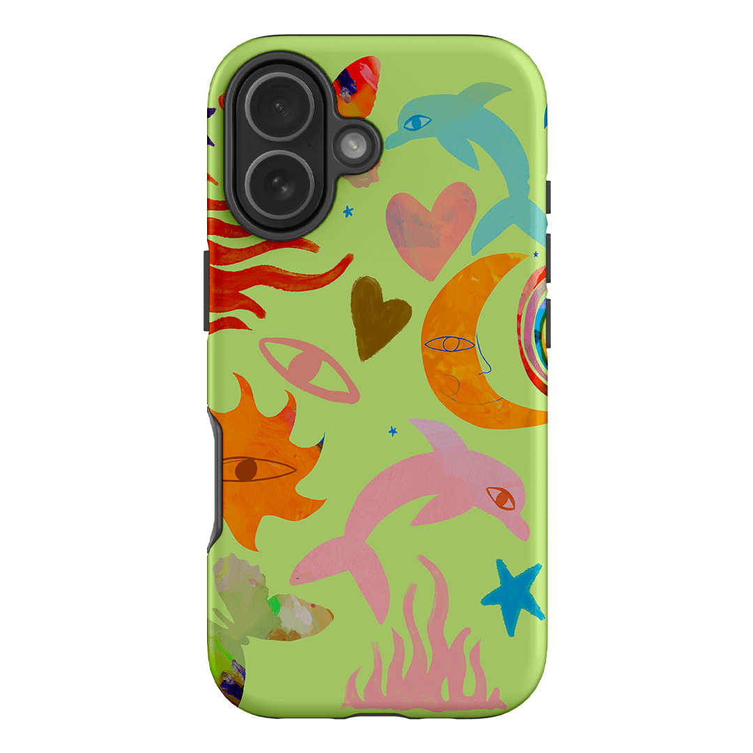 Tattoos Green Printed Phone Cases iPhone 17 / Armoured by Kate Eliza - The Dairy