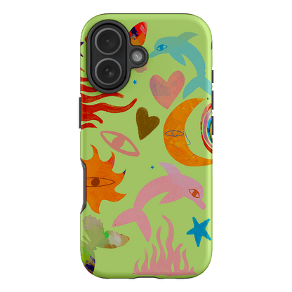 Tattoos Green Printed Phone Cases iPhone 17 / Armoured by Kate Eliza - The Dairy
