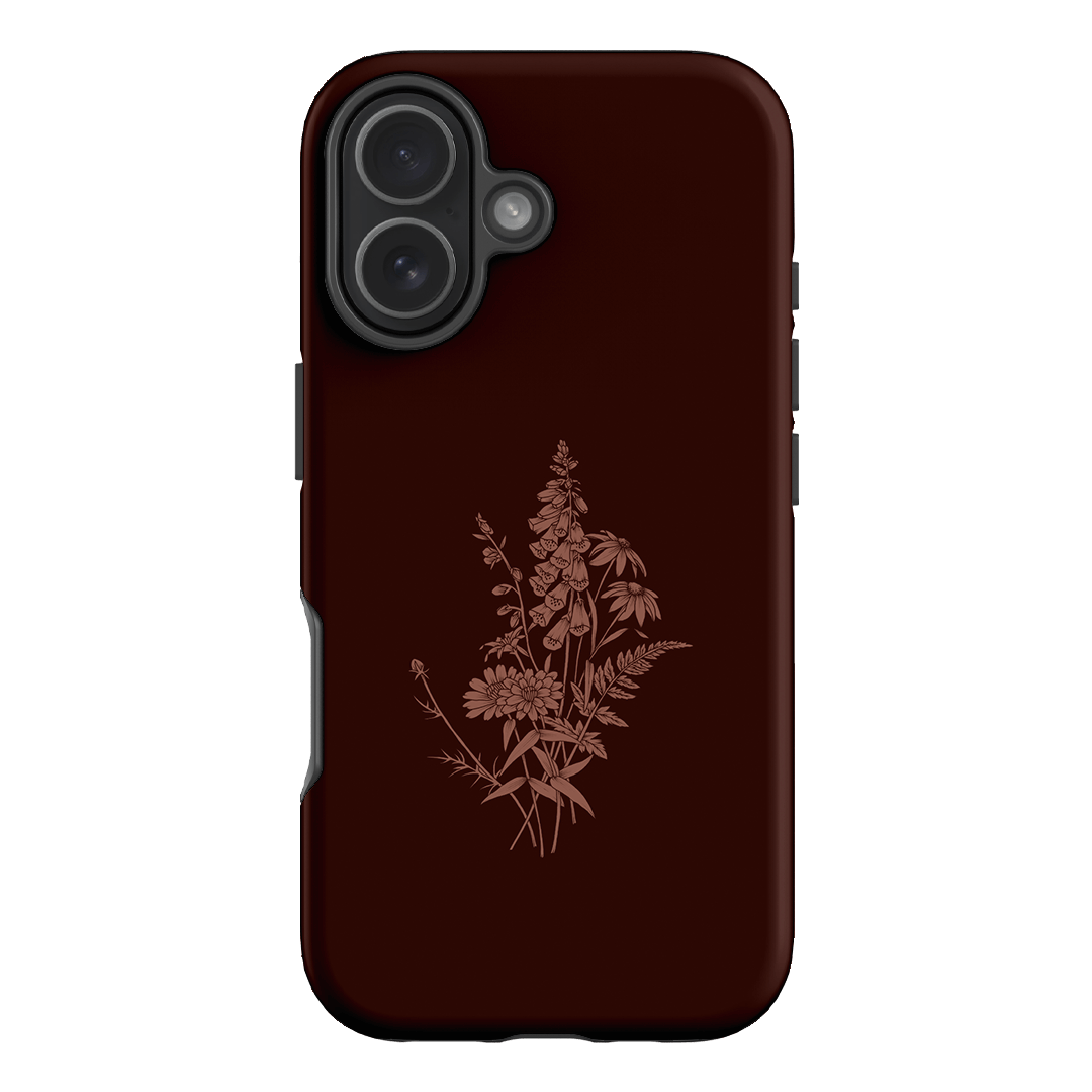 Wildflowers Mocha Printed Phone Cases iPhone 17 / Armoured by Typoflora - The Dairy