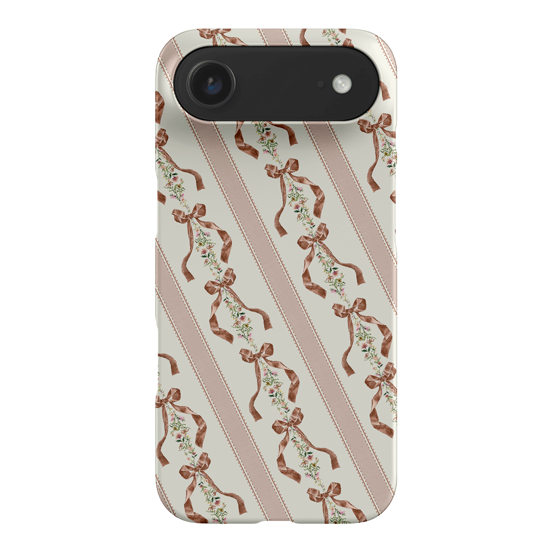 Bow Stripe Printed Phone Cases iPhone 17 Air / Snap by Veronica Tucker - The Dairy