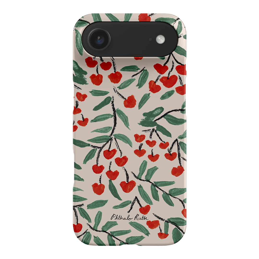 Cherry Love Printed Phone Cases iPhone 17 Air / Snap by Phthalo Ruth - The Dairy
