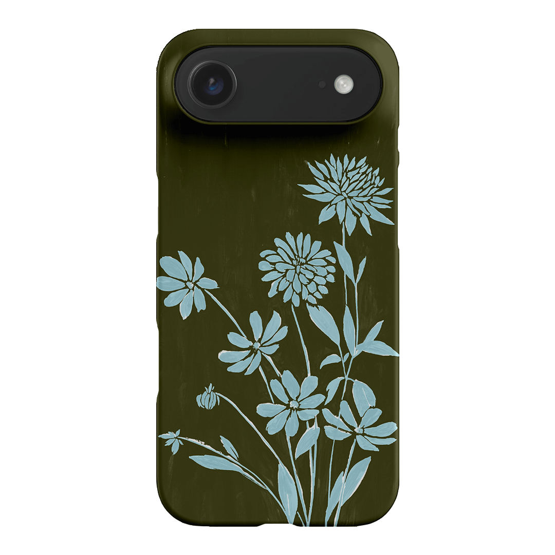 Dahlia Khaki Printed Phone Cases iPhone 17 Air / Snap by Typoflora - The Dairy