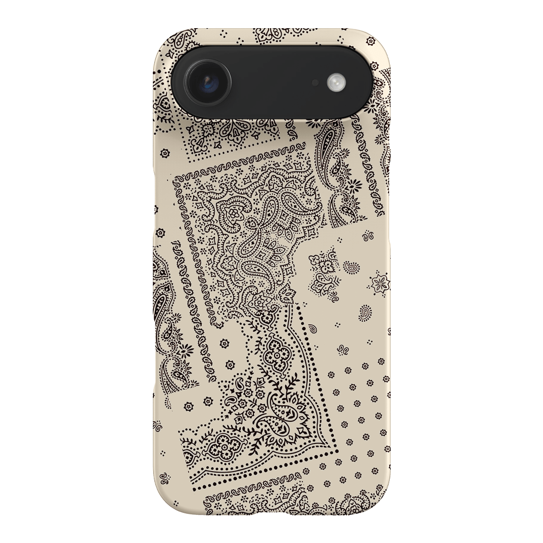 Paisley Ecru Printed Phone Cases iPhone 17 Air / Snap by The Dairy - The Dairy