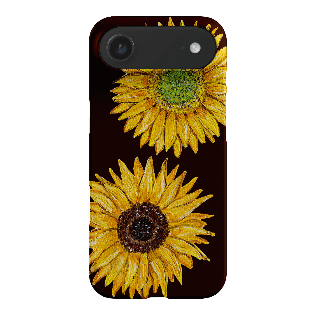 Sunflower Brown Printed Phone Cases iPhone 17 Air / Snap by BG. Studio - The Dairy