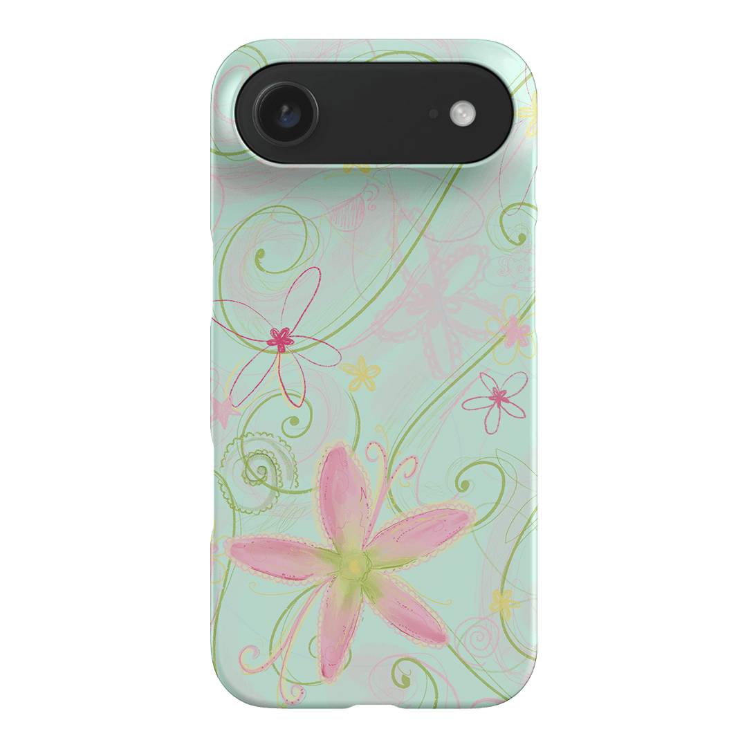 Swirl Blue Printed Phone Cases iPhone 17 Air / Snap by Kayla Carr - The Dairy