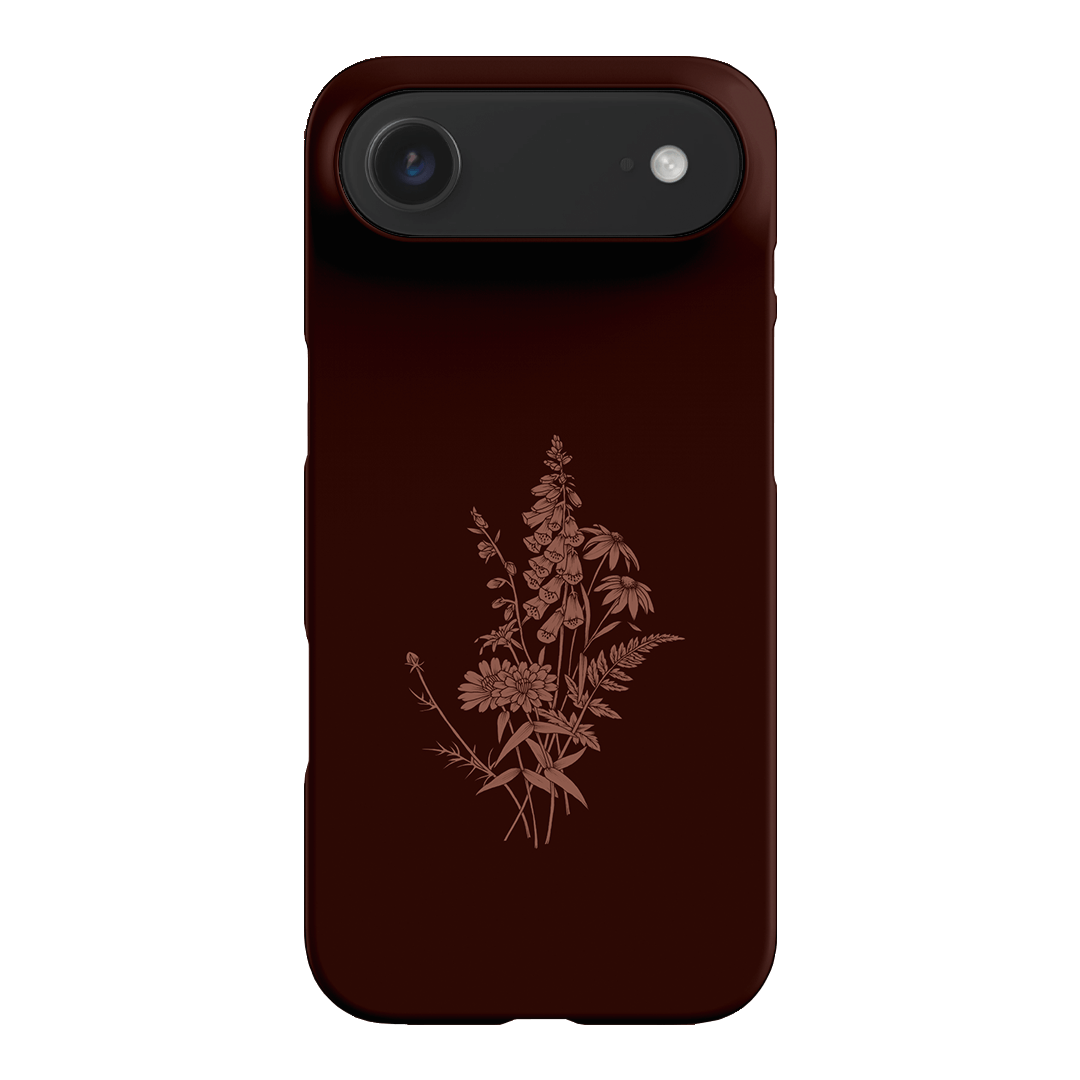 Wildflowers Mocha Printed Phone Cases iPhone 17 Air / Snap by Typoflora - The Dairy