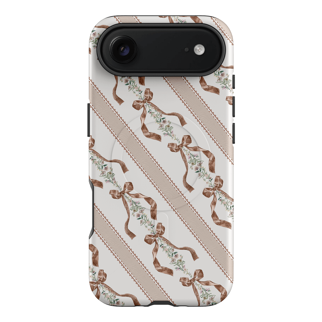 Bow Stripe Printed Phone Cases iPhone 17 Air / Armoured MagSafe by Veronica Tucker - The Dairy
