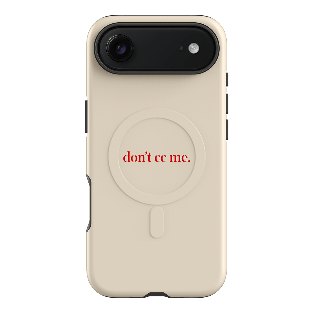 Don't CC Me Red Printed Phone Cases iPhone 17 Air / Armoured MagSafe by The Dairy - The Dairy