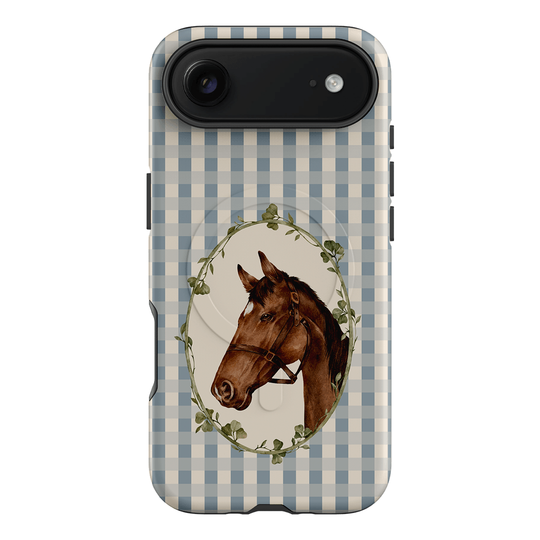 Gingham Horse Printed Phone Cases iPhone 17 Air / Armoured MagSafe by Kasiags Art - The Dairy