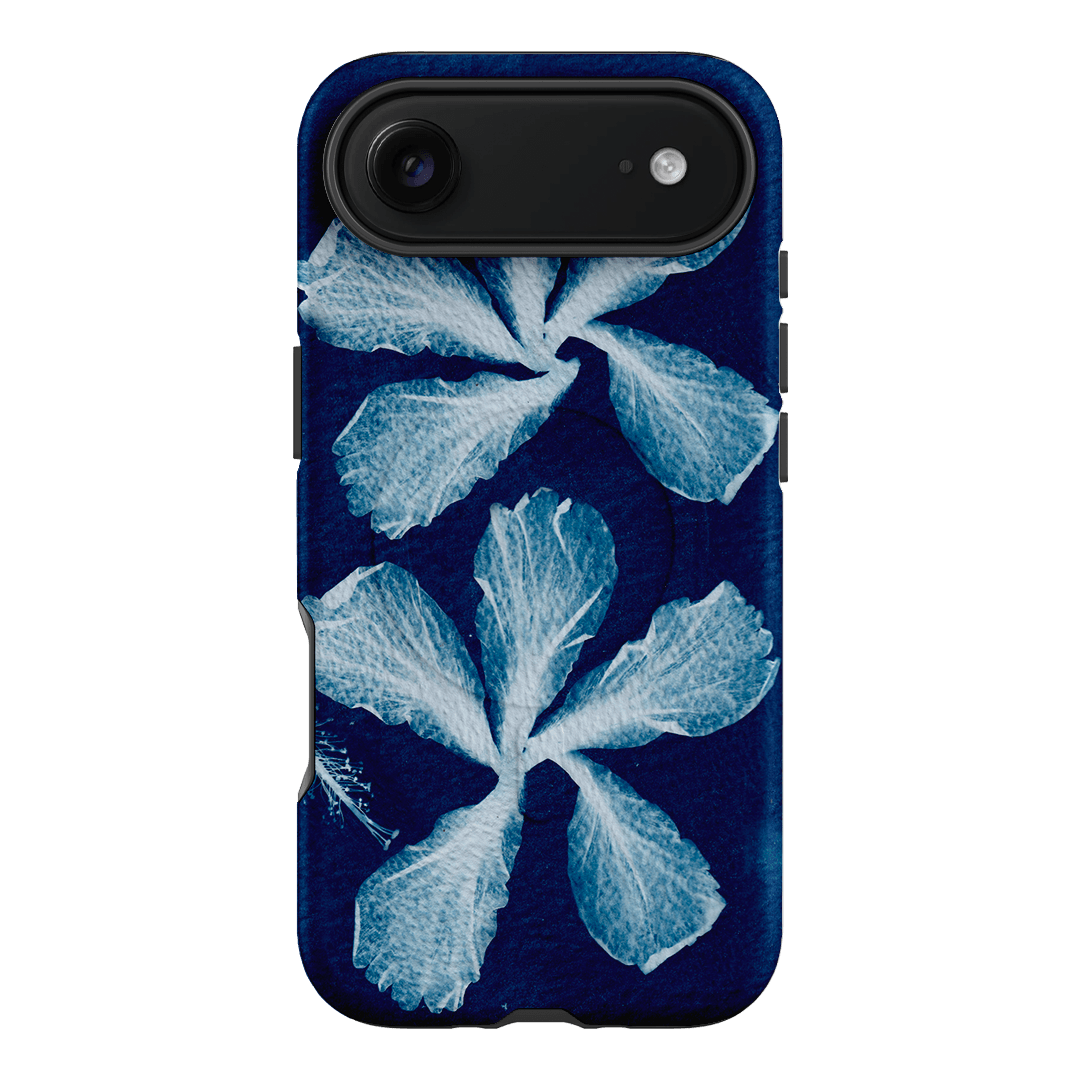 Hibiscus Cyanotype Printed Phone Cases iPhone 17 Air / Armoured MagSafe by Sally Hungerford - The Dairy