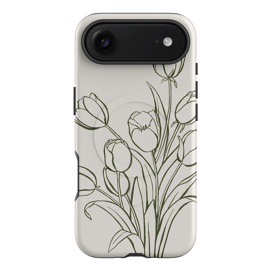 Inked Tulips Printed Phone Cases iPhone 17 Air / Armoured MagSafe by Typoflora - The Dairy