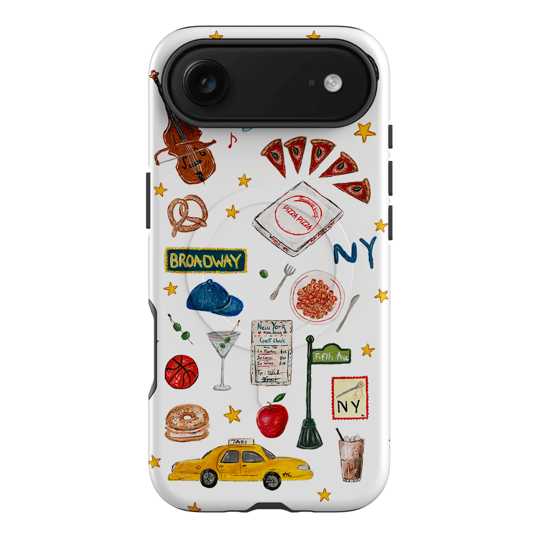 NYC White Printed Phone Cases iPhone 17 Air / Armoured MagSafe by BG. Studio - The Dairy