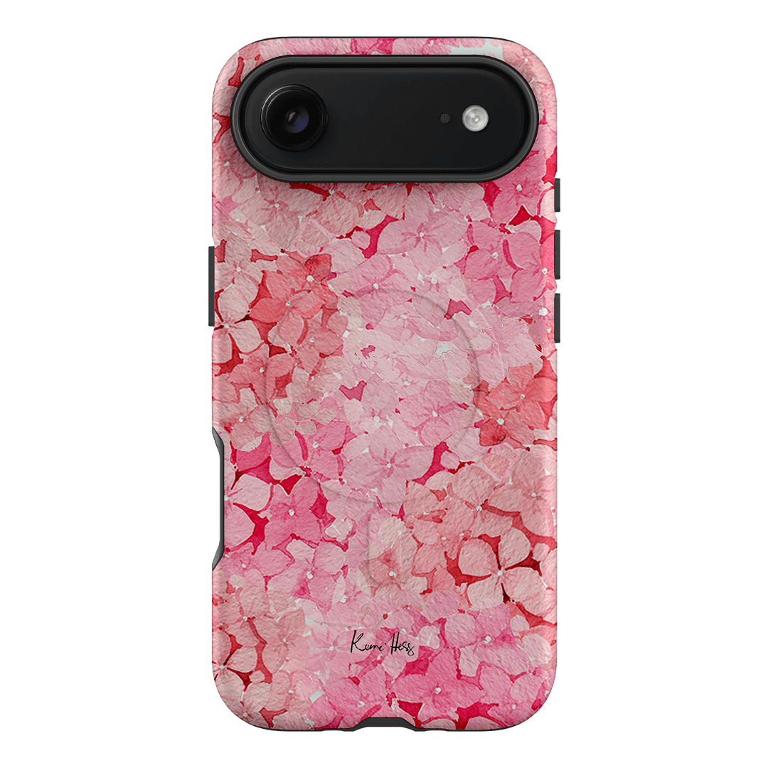 Hydrangea Pink Printed Phone Cases iPhone 17 Air / Armoured MagSafe by Kerrie Hess - The Dairy