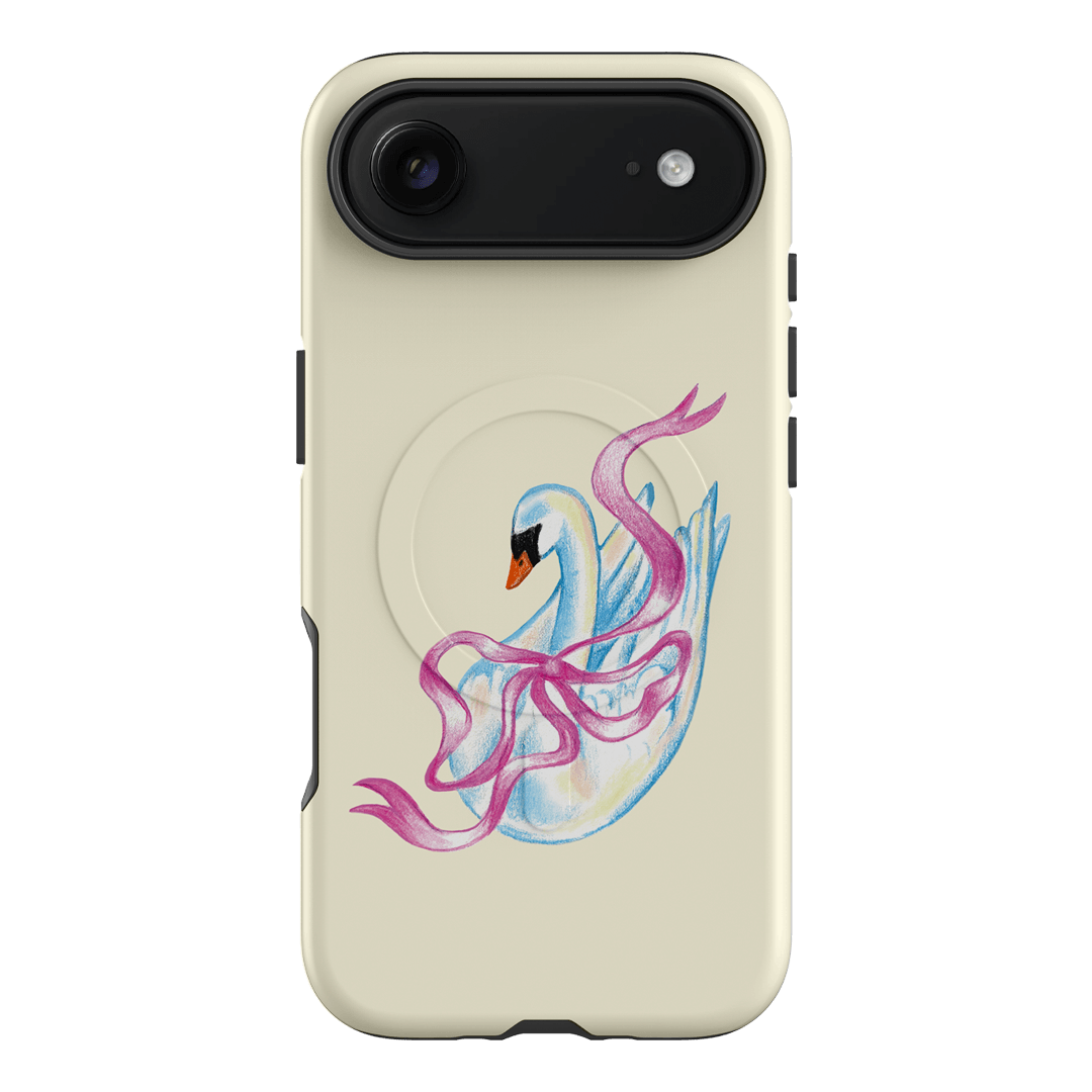 Satin Swan Printed Phone Cases iPhone 17 Air / Armoured MagSafe by Femke Studio - The Dairy